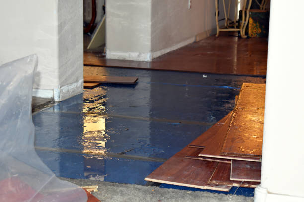 Professional Burst Pipe Cleanup technician working in Ocean Beach, NY